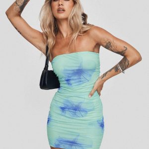 Kalena Mini Dress Blue Floral