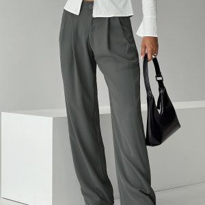 Nikkey Low Rise Pants Slate