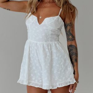 Jaziel Romper White