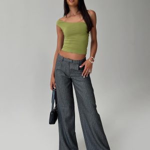 Broadcast Pants Grey Pinstripe