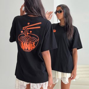 Noods Oversized Tee Black