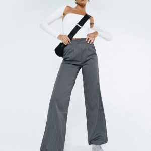 Archer Pants Pinstripe Grey Tall