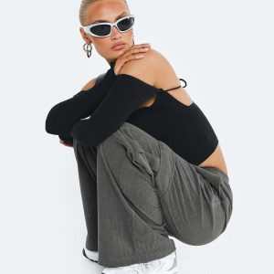 Lista Cord Elastic Pocket Pants Grey