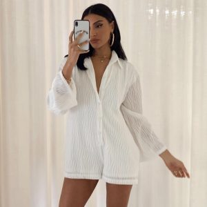 Dimitry Romper White