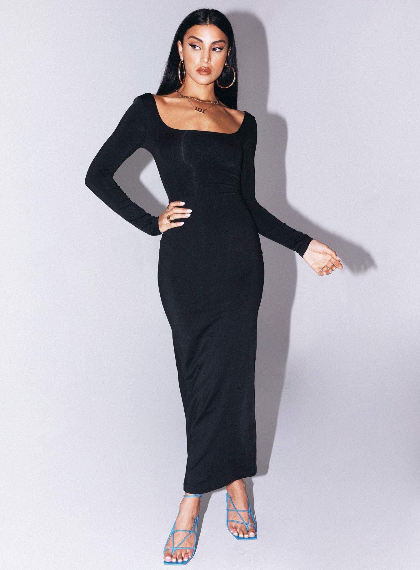 Lyla Maxi Dress Black - Image 6