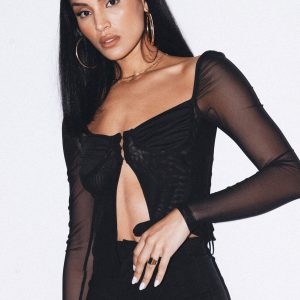 Bremmer Long Sleeve Top Black