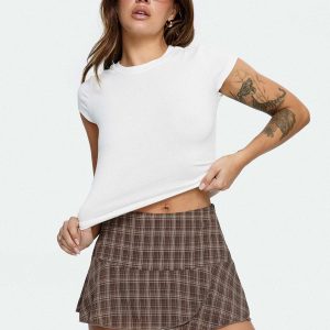 Sonsie Mini Skirt Multi Check