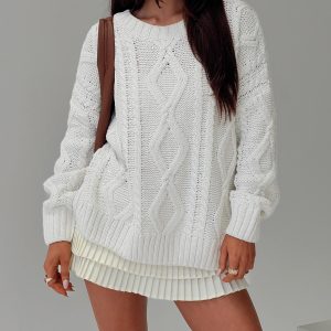 Anaya Oversized Sweater White