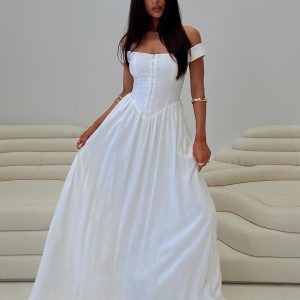 Romantic Maxi Dress White