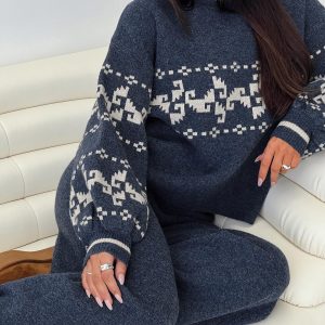 Alpine Sweater Navy / Cream