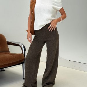 Karee Knit Pants Brown