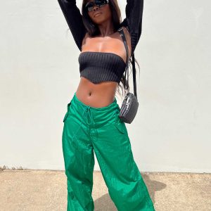 Motel Chute Trousers Green