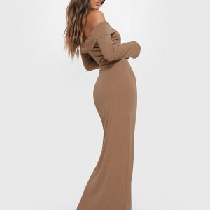 Maida Maxi Dress Light Brown