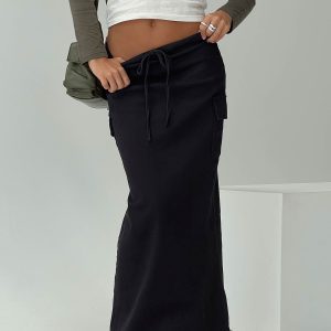 My Girl Maxi Skirt Black