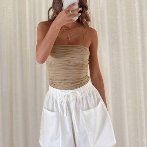 Brunie Shorts White