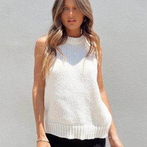 Goodburn Knit Vest Cream