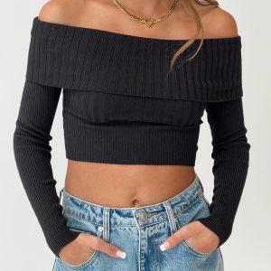 Tagula Off The Shoulder Top Black