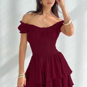 The Love Galore Romper Deep Cherry