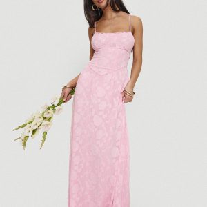 South Of France Maxi Dress Pink Petite