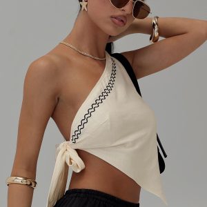 Frankle Top Cream/black