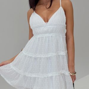 Berry Nice Mini Dress White
