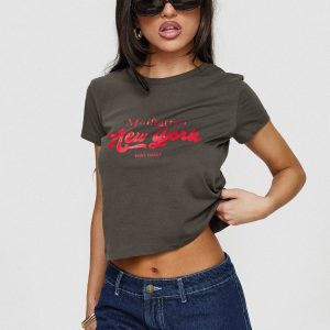 East Coast Nyc Tee Charcoal