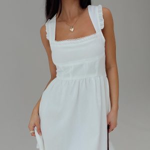 Mochi Mini Dress White