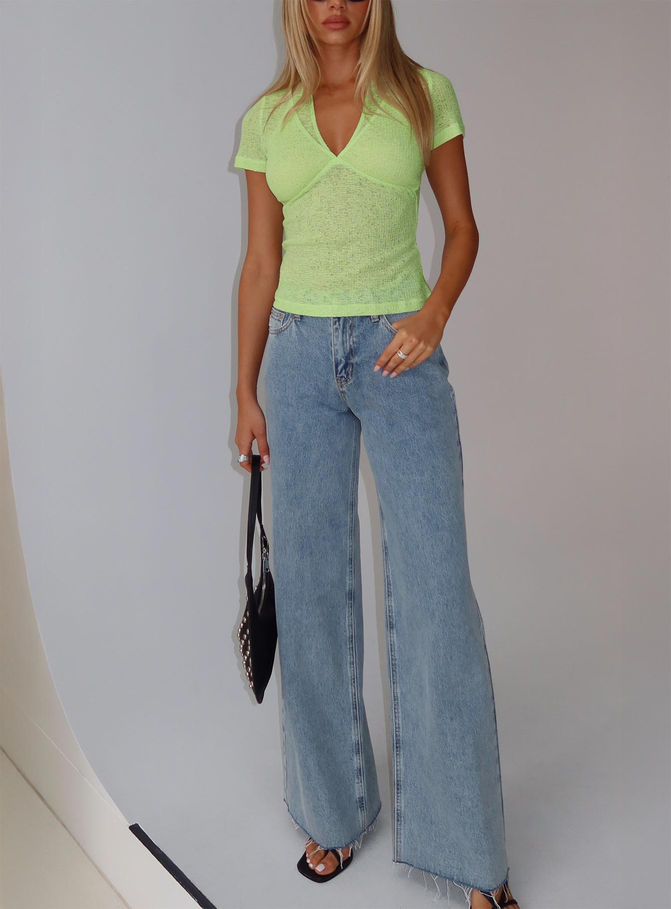 Darla Low Rise Straight Jean Vintage Blue Wash