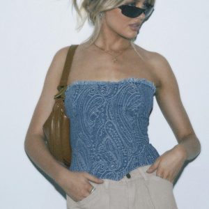 Venda Paisley Top Blue