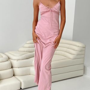 Emily Maxi Dress Gin Fizz Pink