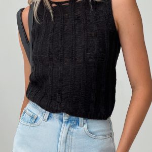 Jella Knit Top Black