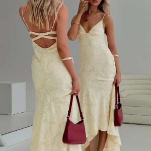 Cyrene Maxi Dress Lemon