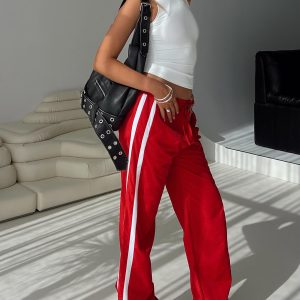 Keli Track Pants Red / White