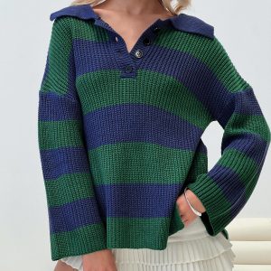 Olivah Jumper Blue / Green