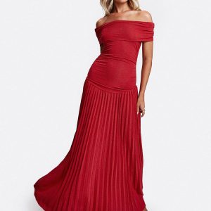 Field Of Dreams Maxi Dress Crimson