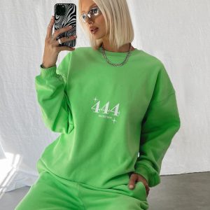 Only Four You Sweatshirt Green