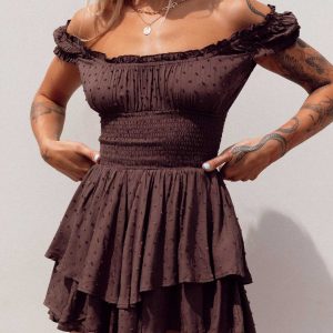 The Love Galore Romper Brown