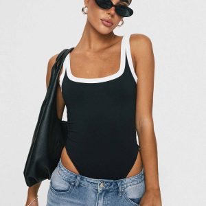 Astrea Bodysuit Black / White