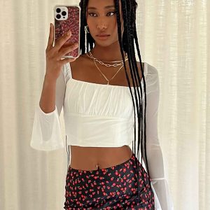 Rankin Long Sleeve Top White