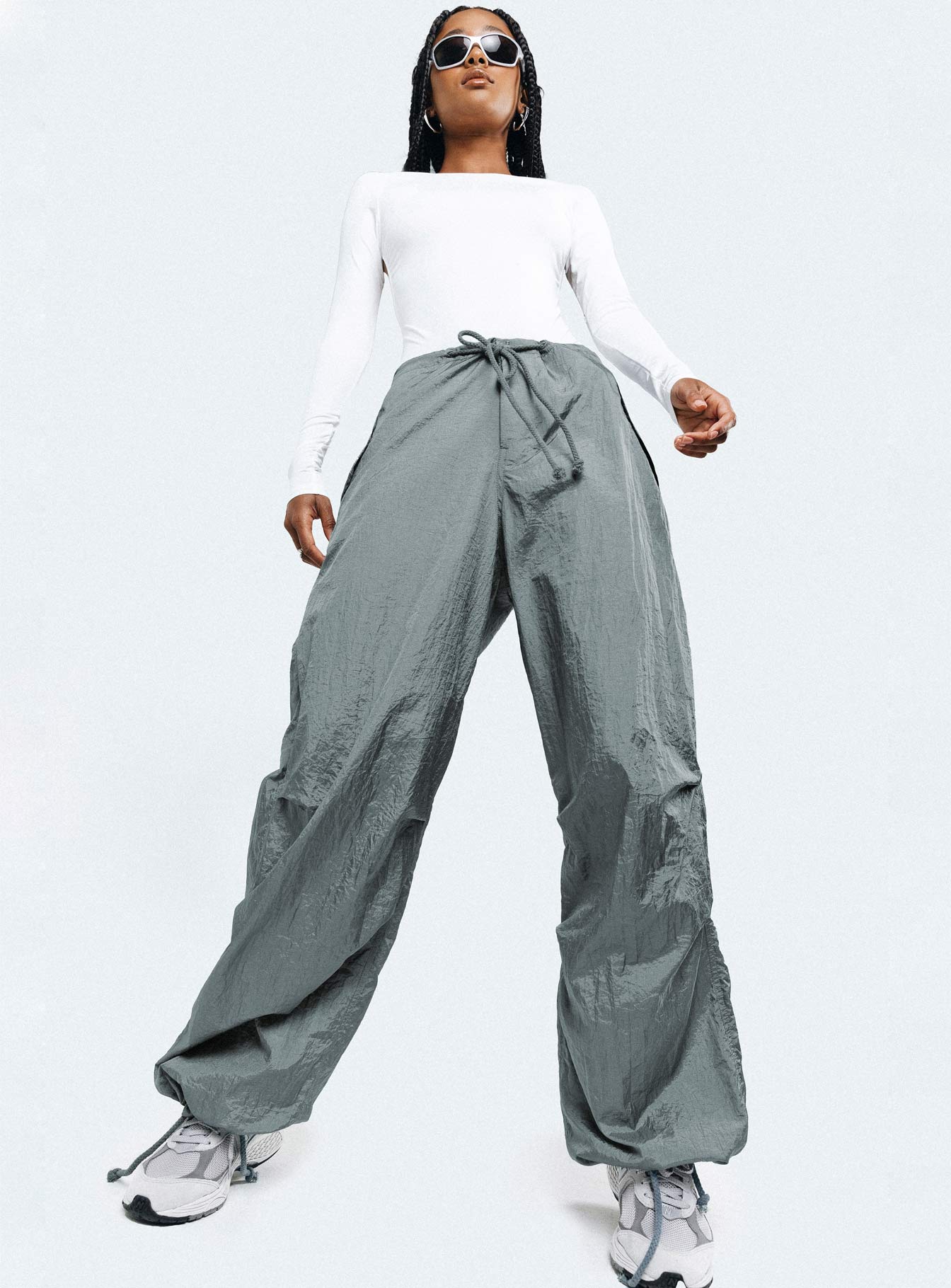 Motel Chute Trousers Grey - Image 6