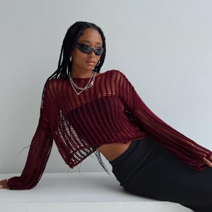 The Kennedy Sweater Burgundy