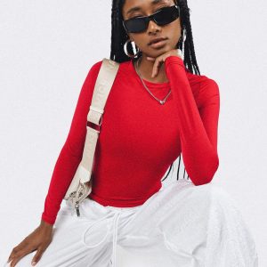 Arnim Long Sleeve Top Red