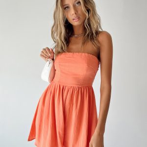 Kehlani Romper Orange