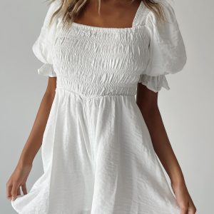 Gemi Romper White