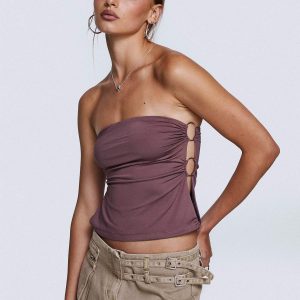 Round The World Strapless Purple