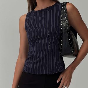 Running Wild Top Blue Stripe