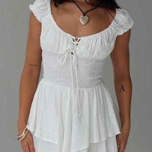 Sullivans Tie Up Romper White