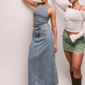 McGuane Denim Midi Skirt