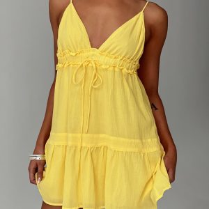 Dionne Mini Dress Lemon
