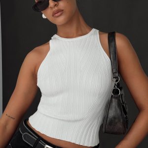 Ishita Knit Top White